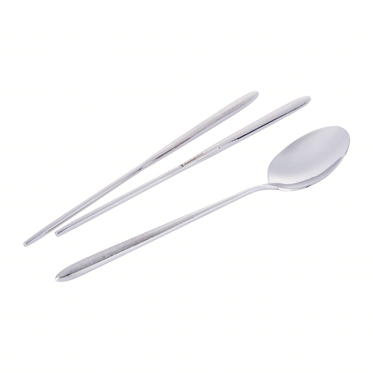 Mercury Hollow Oriental Spoon & Chopsticks Set