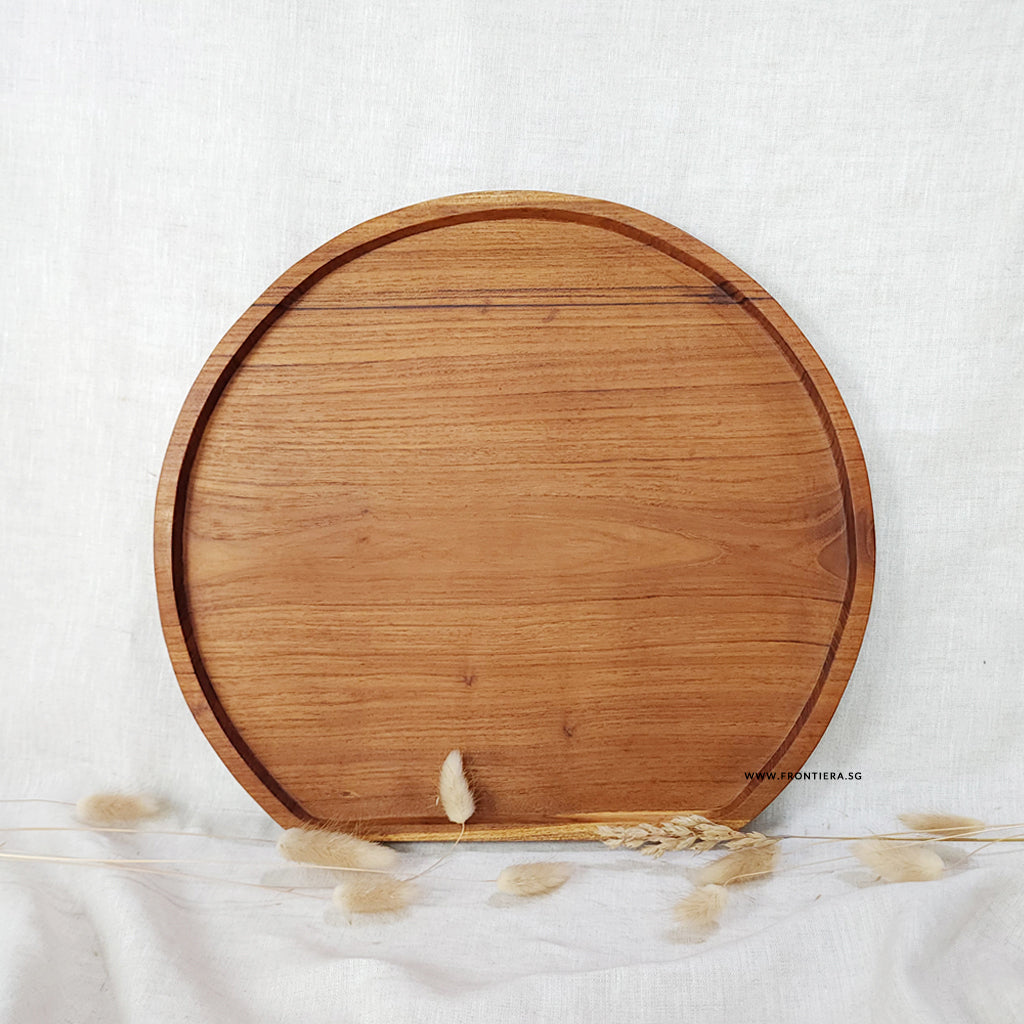 Moon Tray | Teakwood Serving Tray