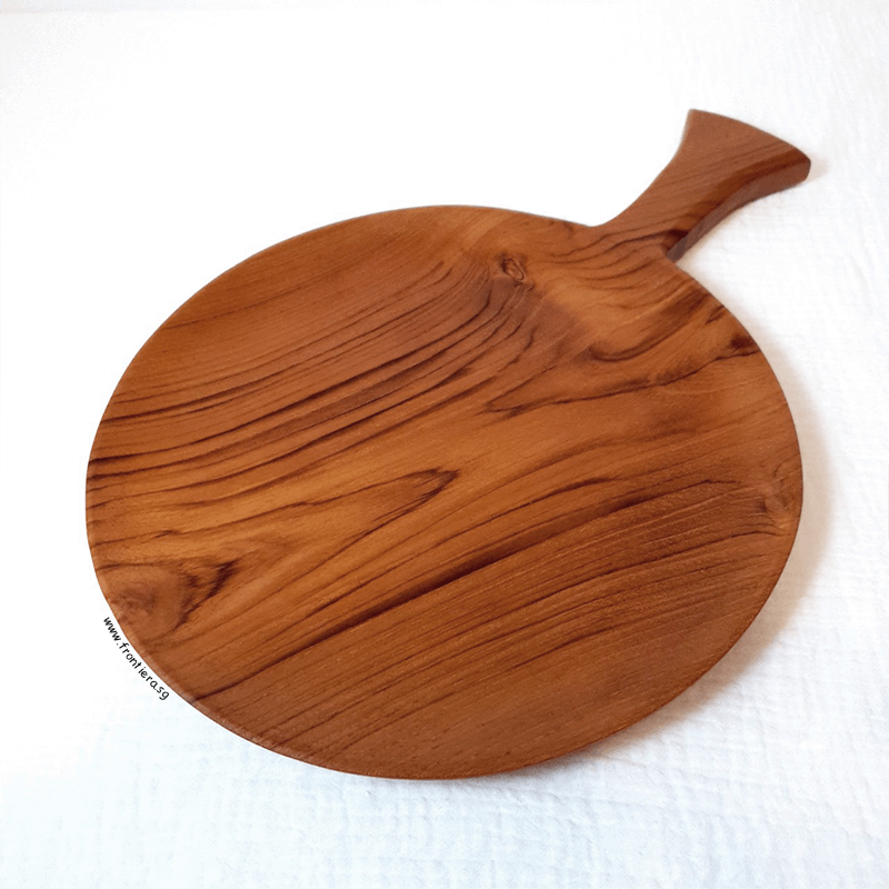 Teakwood Pizza/Cheese Board Tray with Handle 360mm