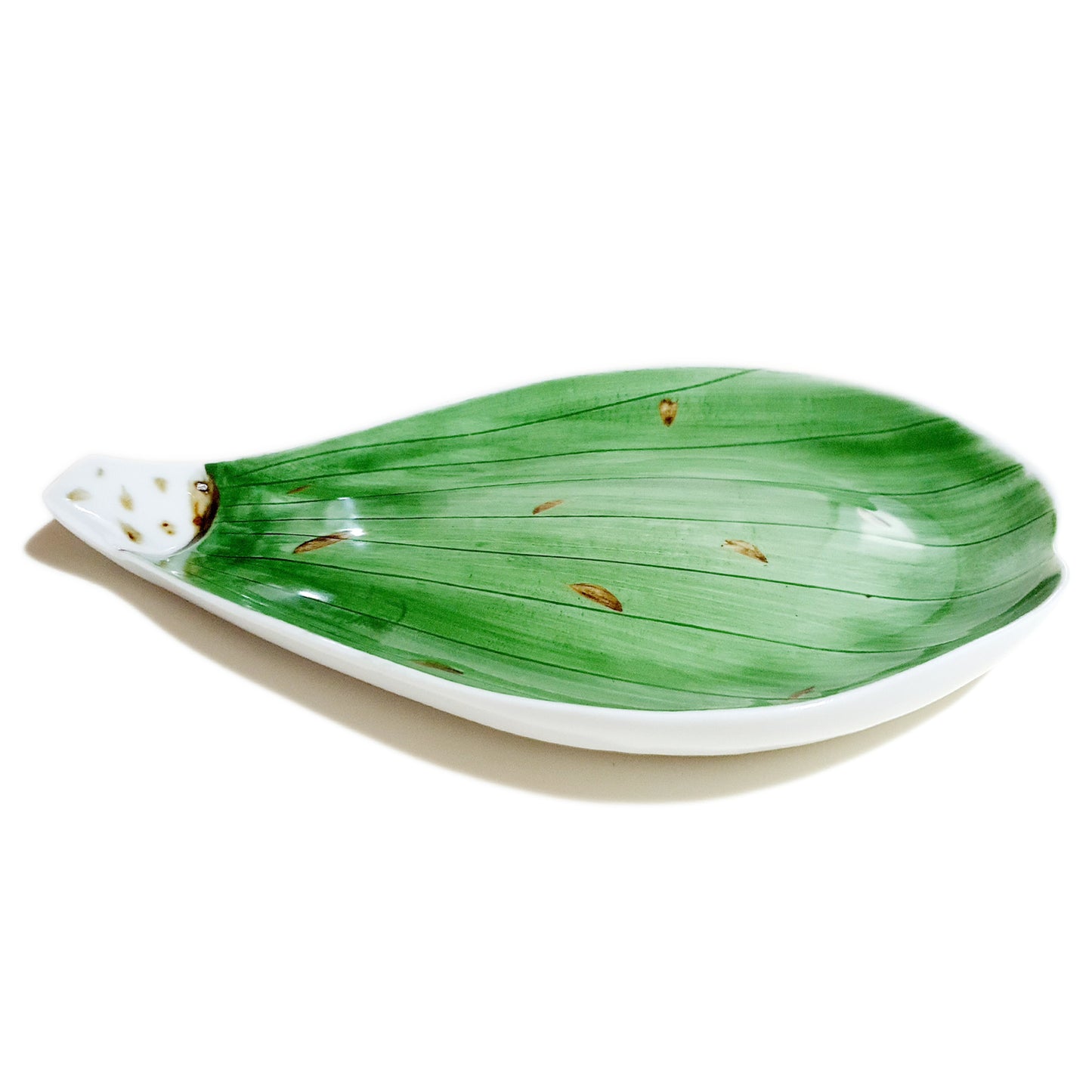 Flower Petal Appetizer Plate 255mm (Green)