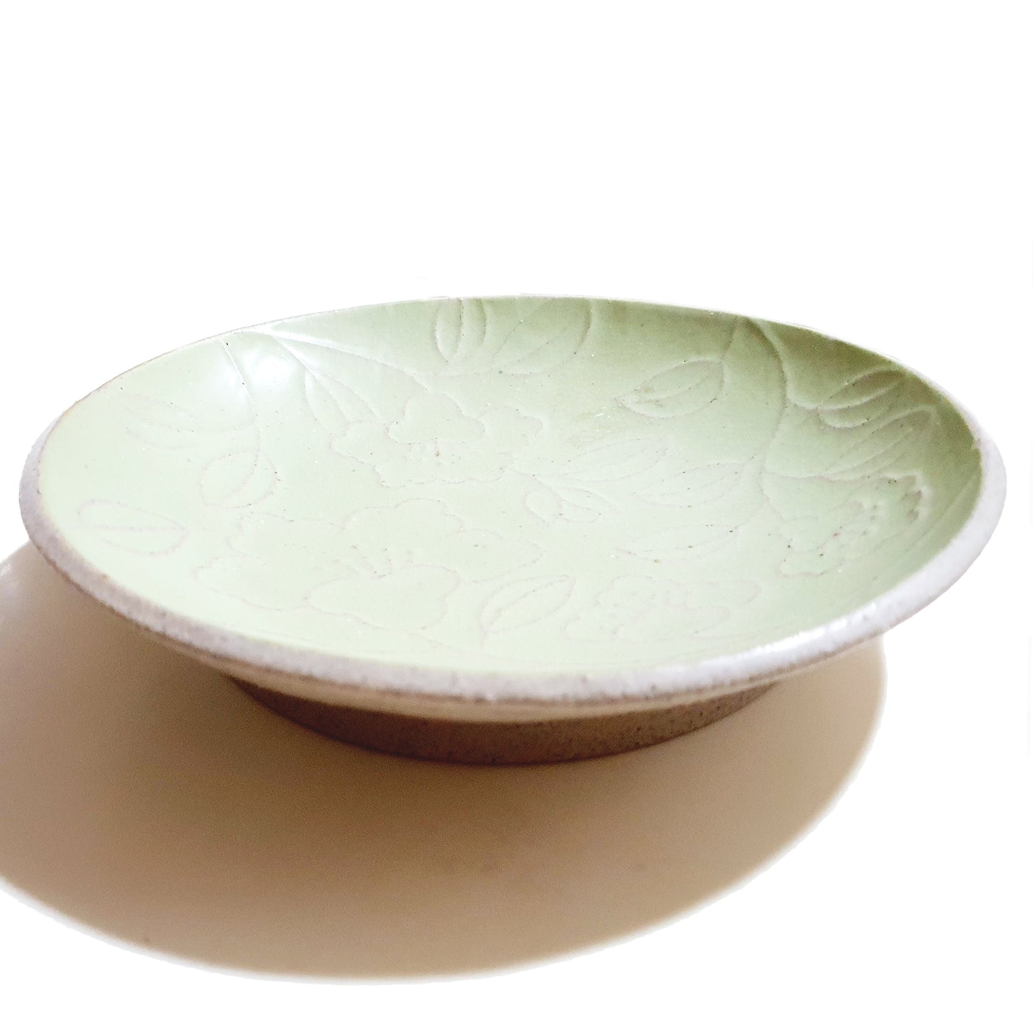 Refreshing Round Gravy Plate 280mm (Pastel Green Color)
