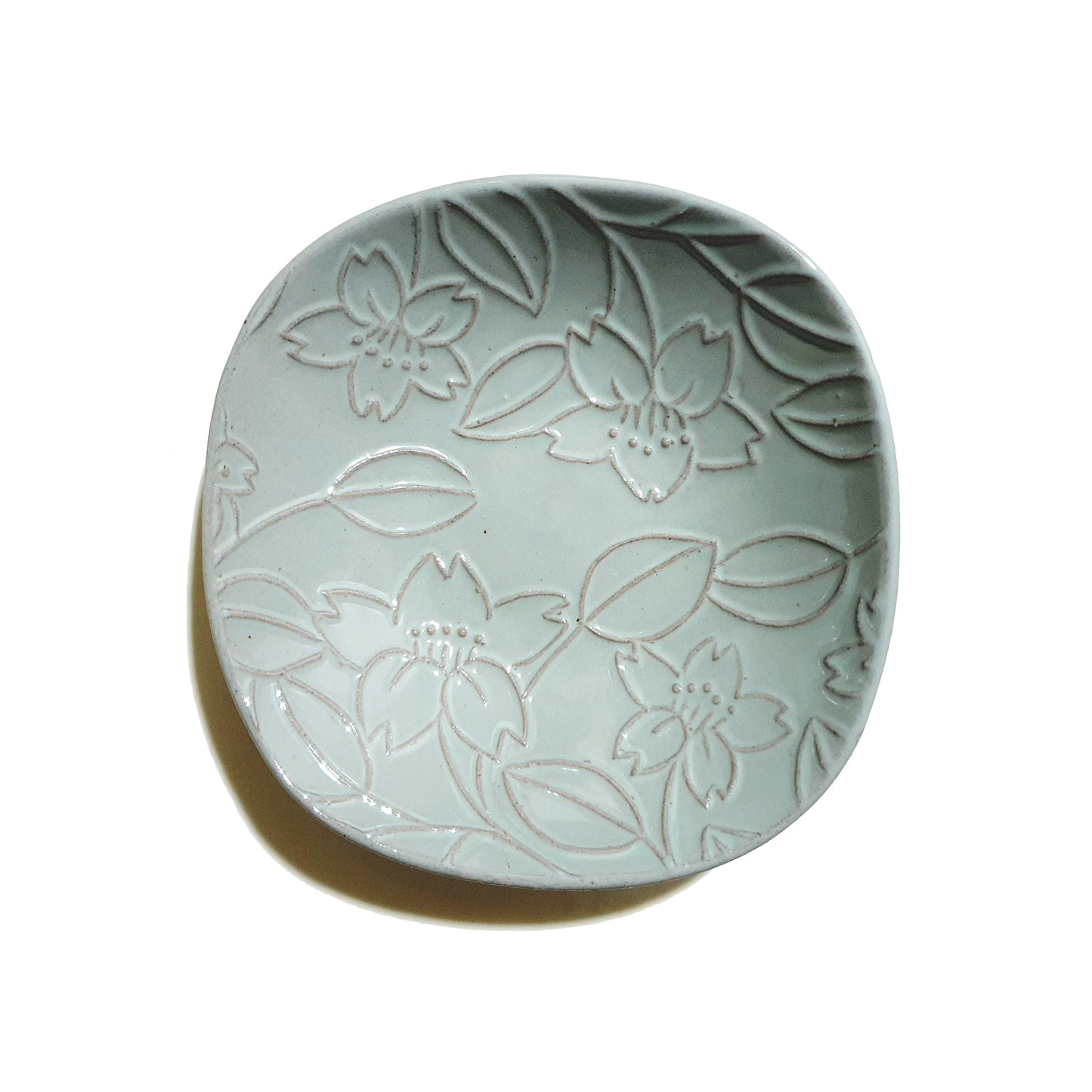 Roundish Square Dish 150mm (Blueish-Grey)