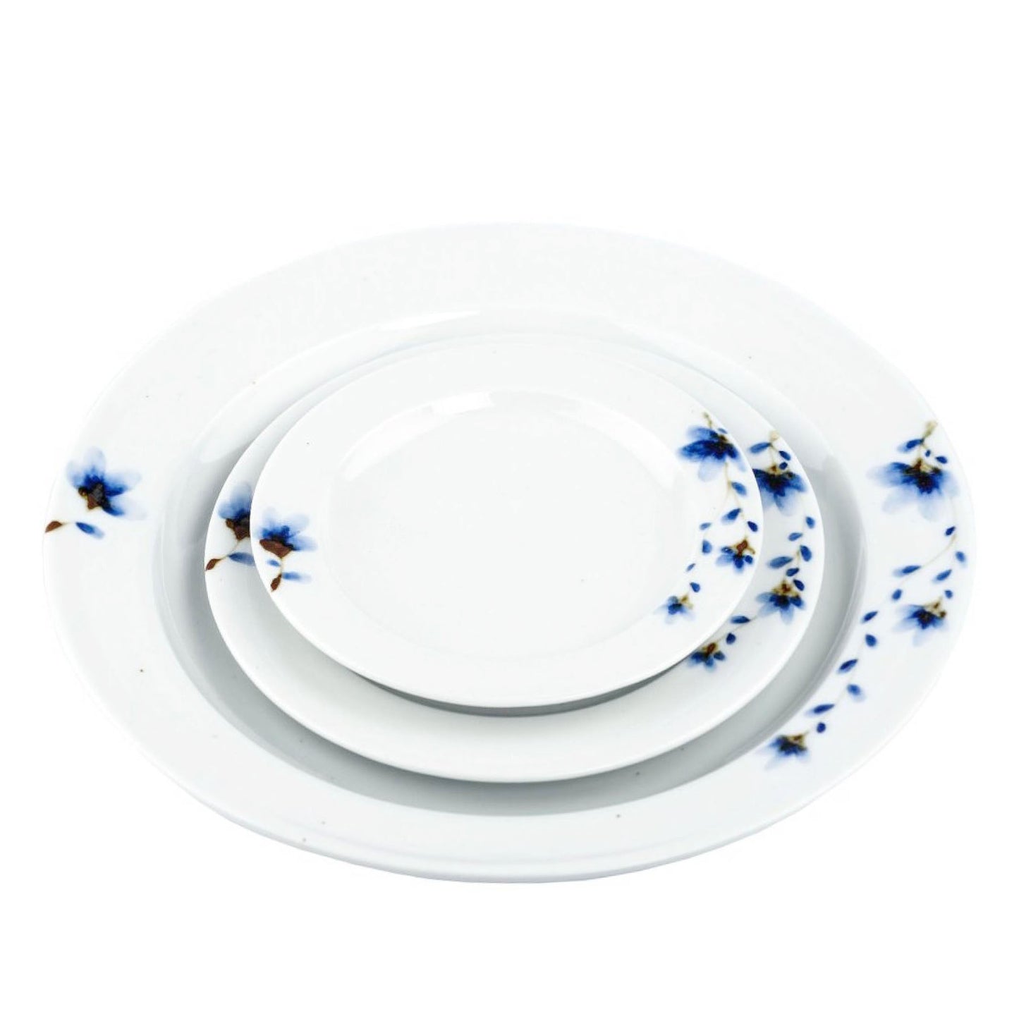 Sky Flower Round Appetizer Plate 150mm (1pc/4pcs Set)