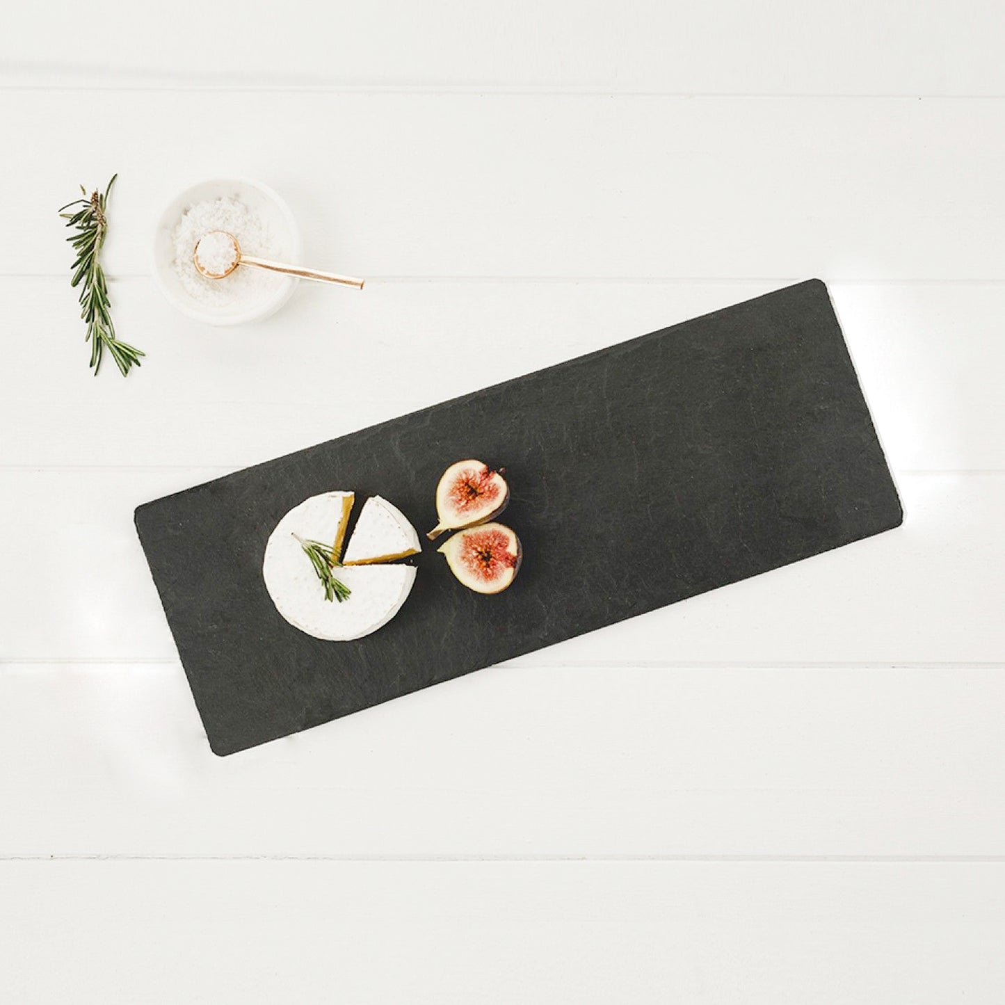 Natural Black Slate Tray with Chalk (Set) 25cm x 12cm