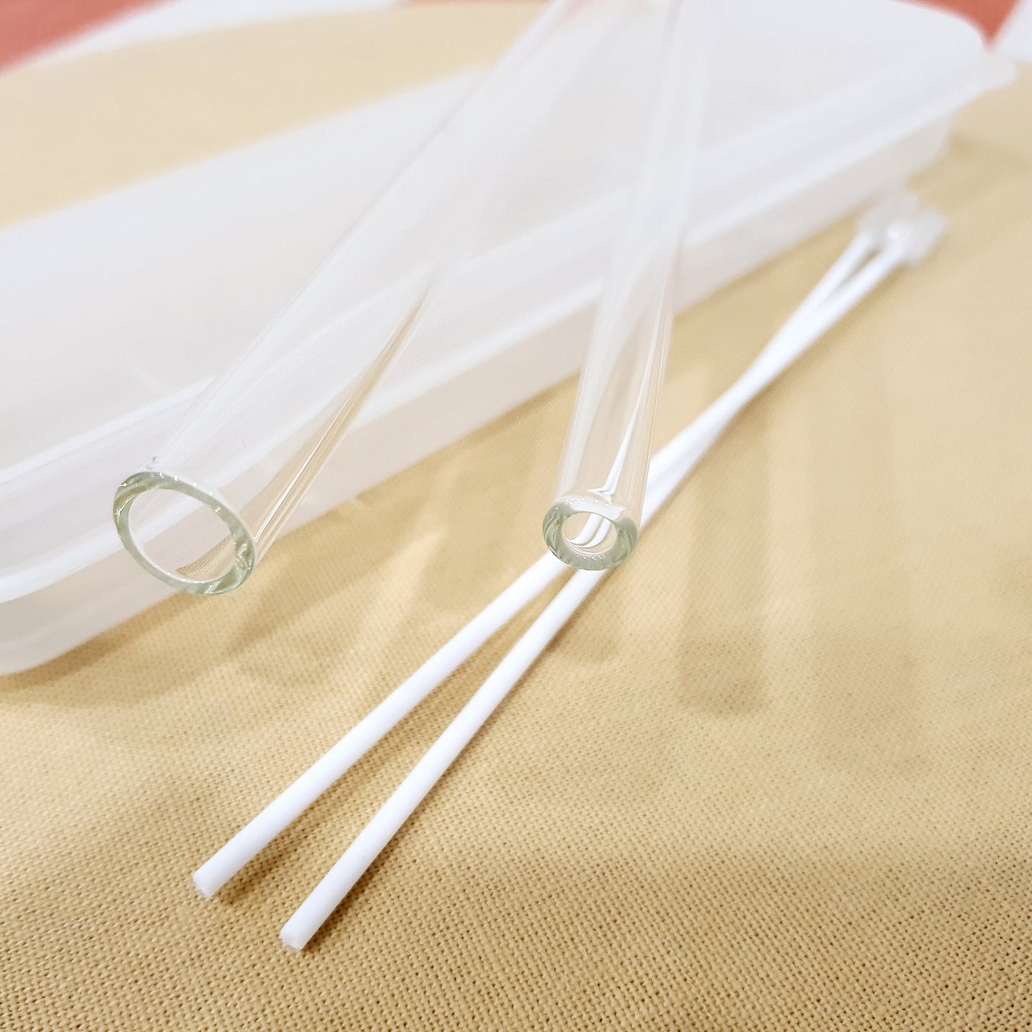Eco Friendly Straight Glass Straw Set