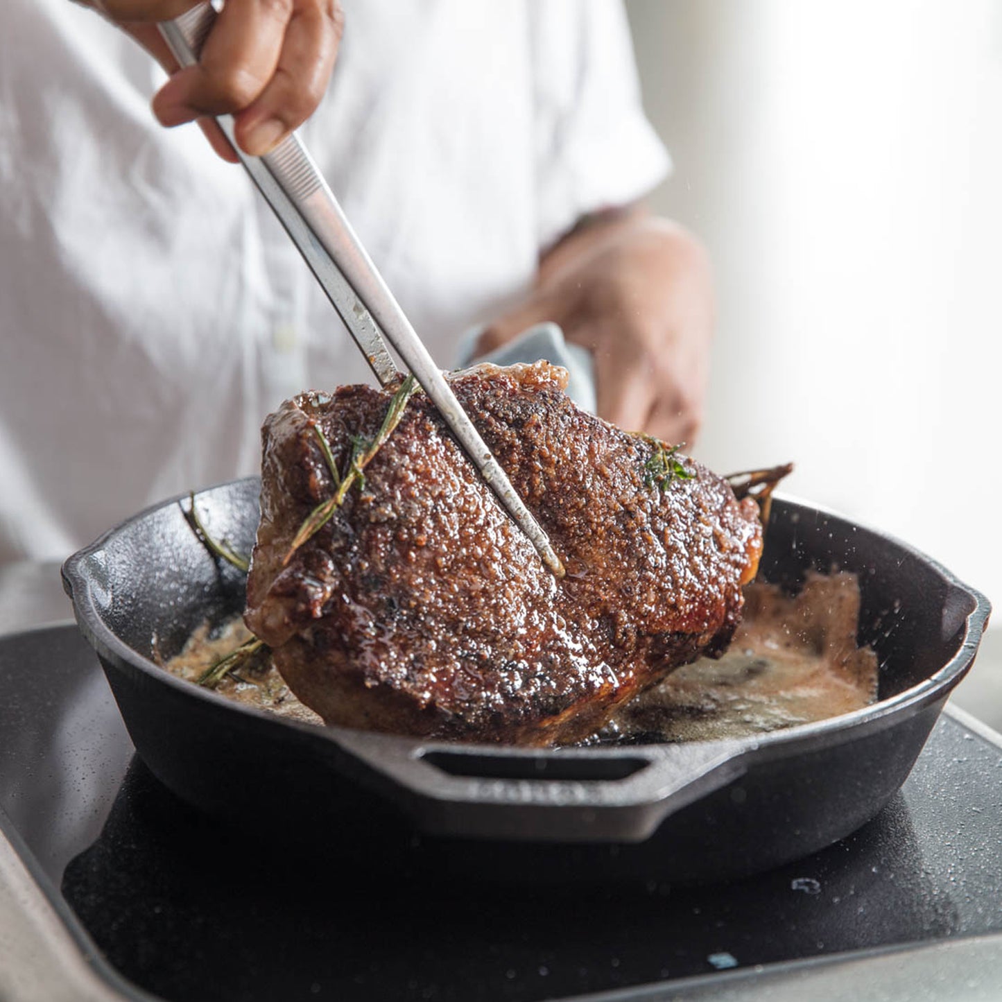 Culinary Tools Straight Tweezers (300mm) Blue