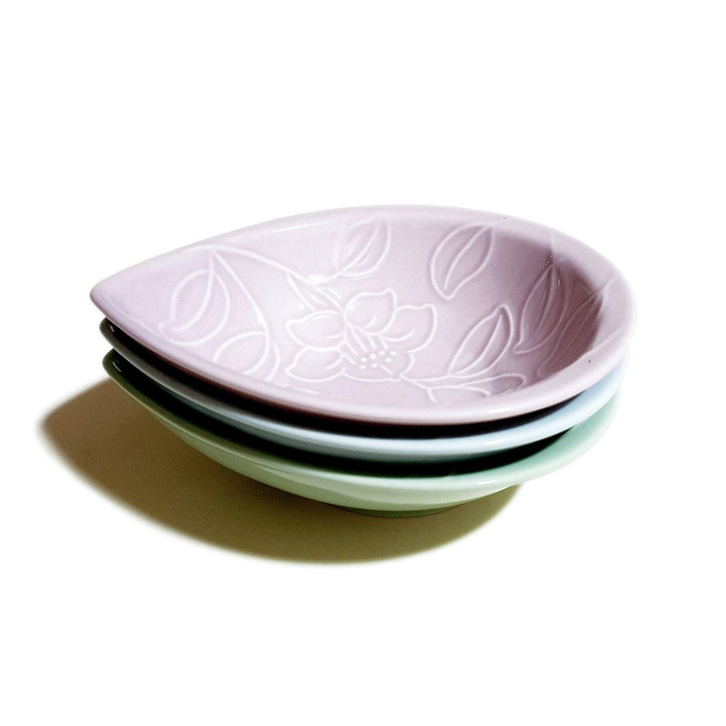 Refreshing Waterdrop Plate 157mm (Baby Pink Colors)