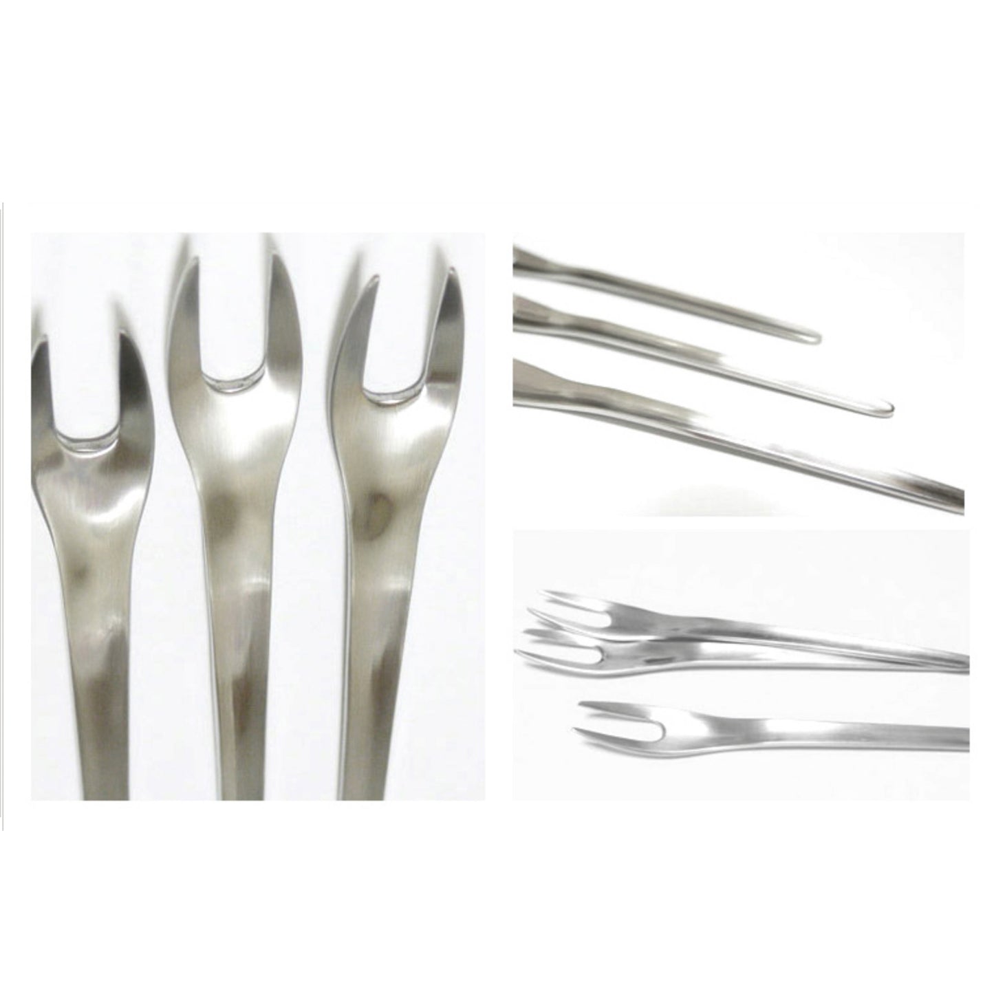 Aktis 3-Pcs 2 Prong Fruit Fork Set 135mm(S)