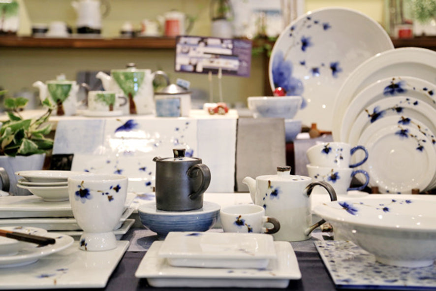 Sky Flower Round Salad Plate 180mm (1pc/4pcs Set)