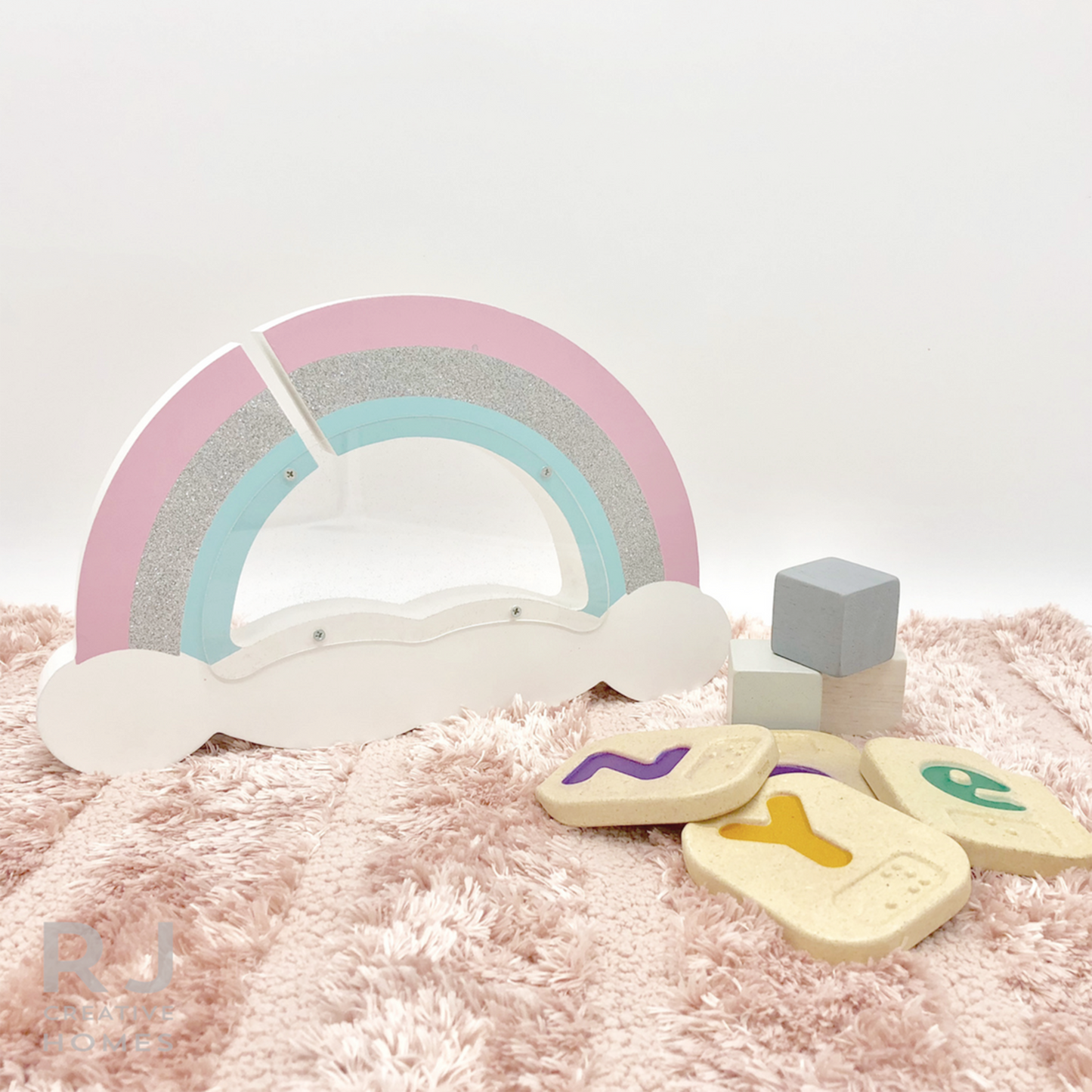 Rainbow Wooden coin bank 𝟐𝟓% 𝐎𝐅𝐅