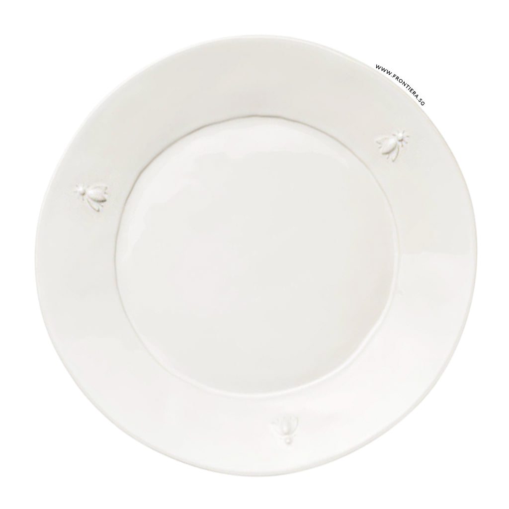 Abeille Bee (Set of 4) Ceramic Ivory Dinner Plates Ø274mm