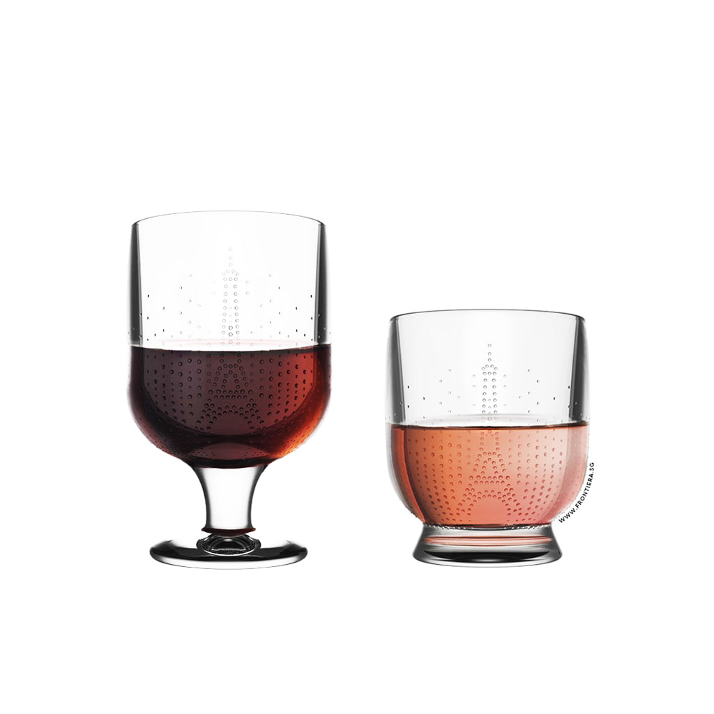 Parisienne Eiffel Tower Tumbler Glass & Goblet Glass 8Pcs