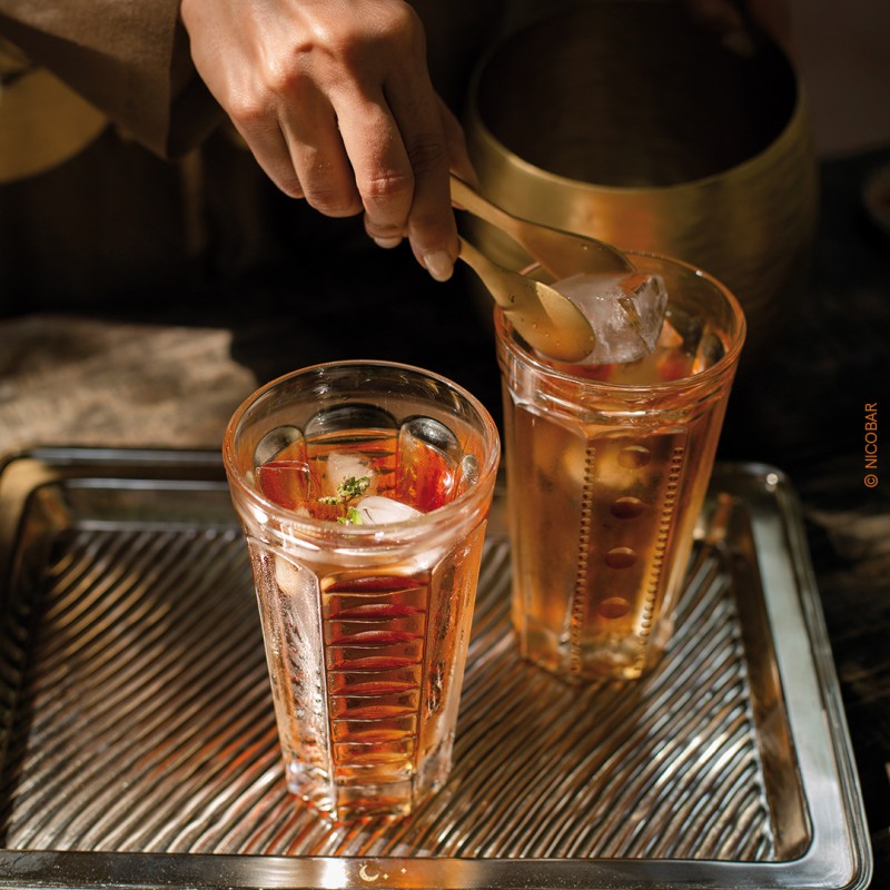Saga Assorted Design (Set of 4) Long Drink Set