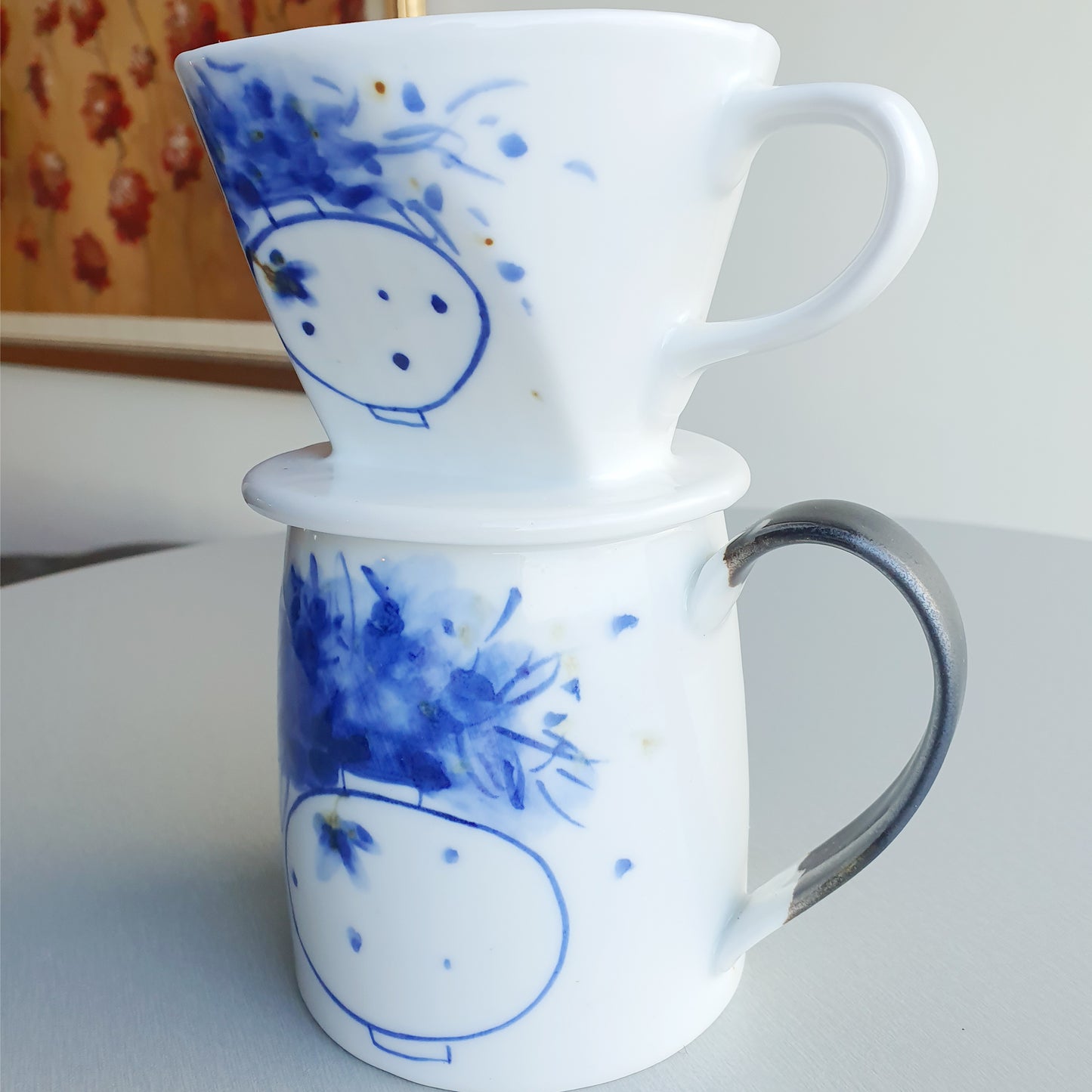 Sky Flower Dripper & Jug 2Pc Set