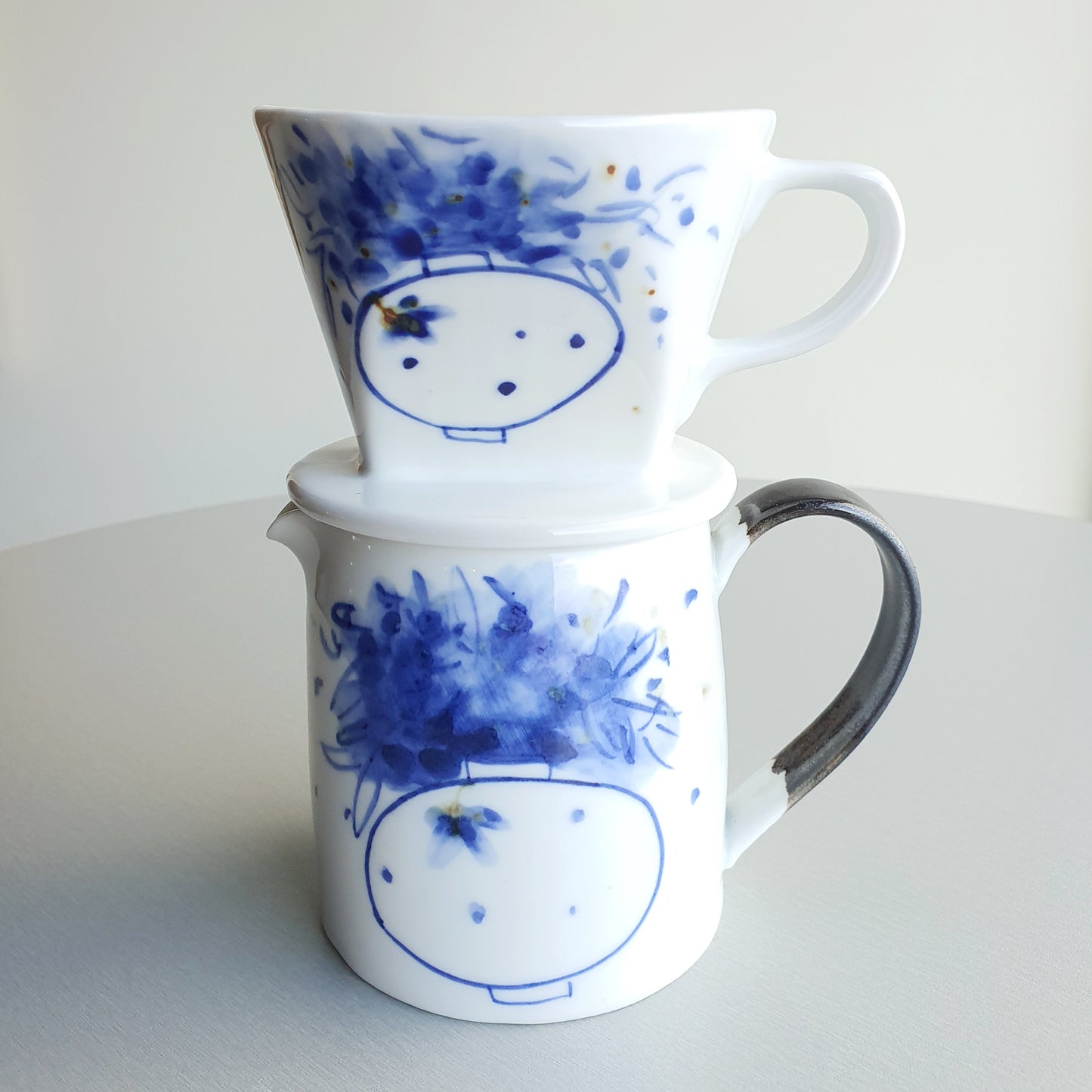 Sky Flower Dripper & Jug 2Pc Set