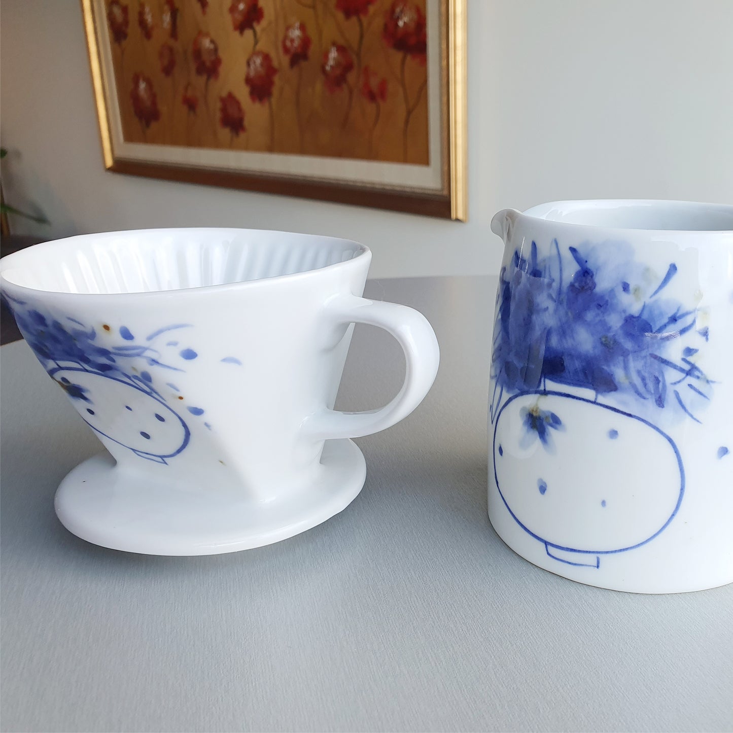 Sky Flower Dripper & Jug 2Pc Set