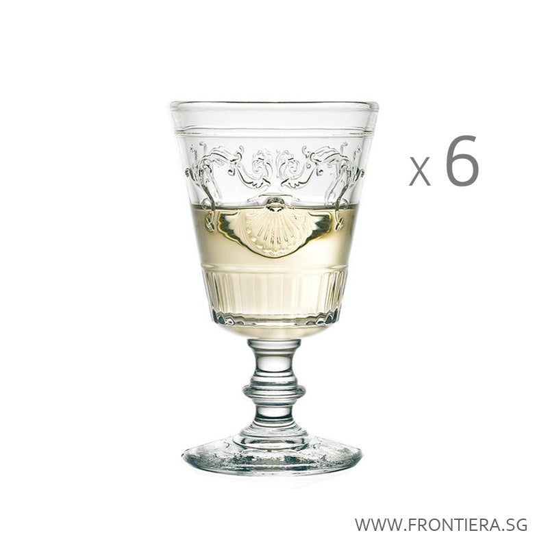 Versailles Set of 6 Goblet Glass Ø80xH135mm, 200ml