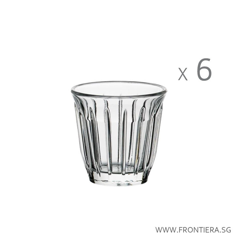 Stackable Zinc (Set of 6) Espresso Glass Ø63xH68mm, 100ml