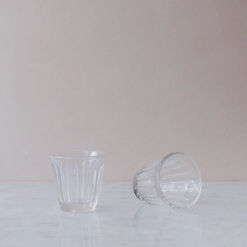 Stackable Zinc Set of 6 Espresso Glass Ø63xH68mm, 100ml