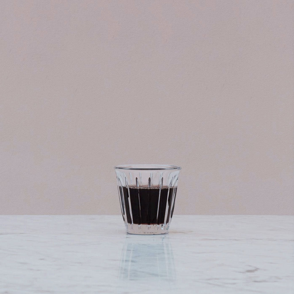 Stackable Zinc Set of 6 Espresso Glass Ø63xH68mm, 100ml