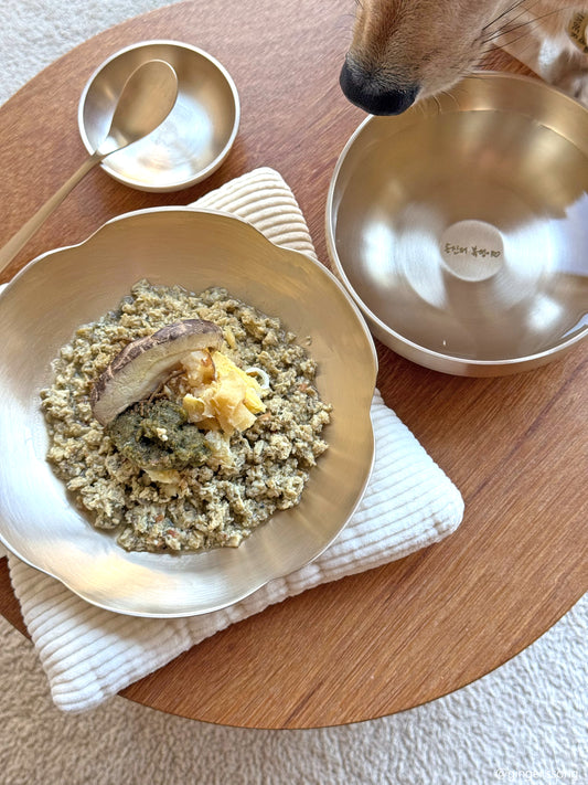 Bangjja Yugi Flower Food Bowl for Pet (Free Custom Name Engraving)