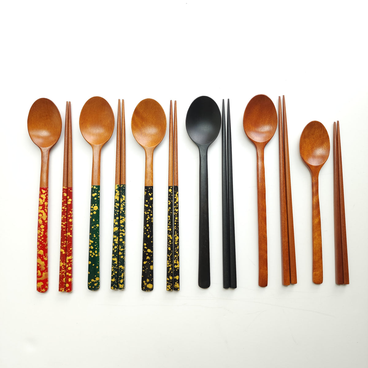 Premium Ottchil Lacqured Wooden Spoon & Chopstick 235mm + Custome Engraving (Optional)