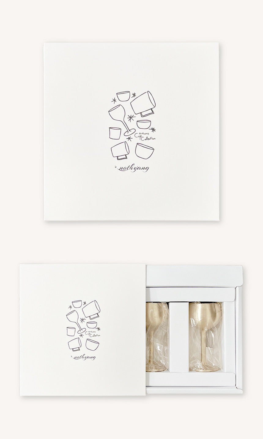 Bangjja Yugi 2Pcs Liquor Cup for Whiskey and Soju (Gift Box)