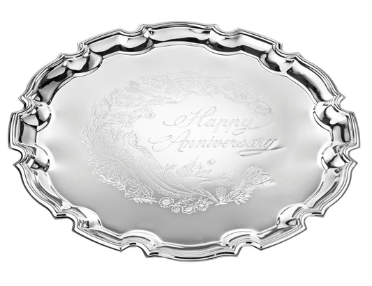 Happy Anniversary Medium Chippendale Tray 315mm
