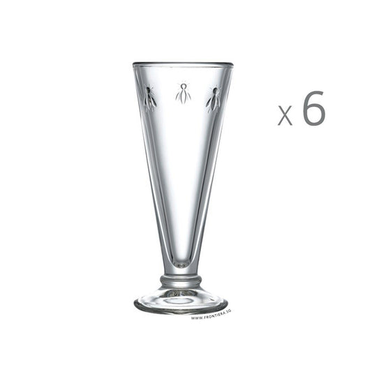 Abeille Flutes Glass 150ml [Set of 6] 𝟭𝟴% 𝗢𝗙𝗙