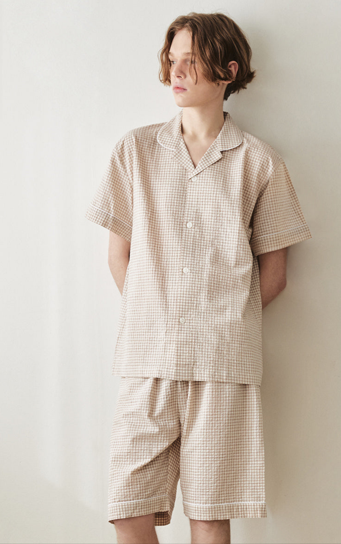 Ultimate Couple Sleepwear Set [Beige]
