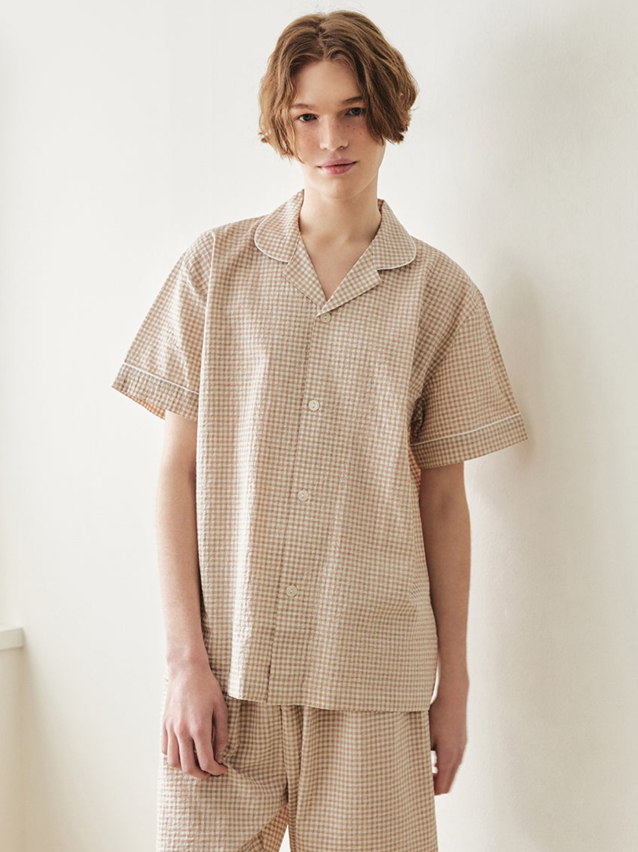 Ultimate Couple Sleepwear Set [Beige]