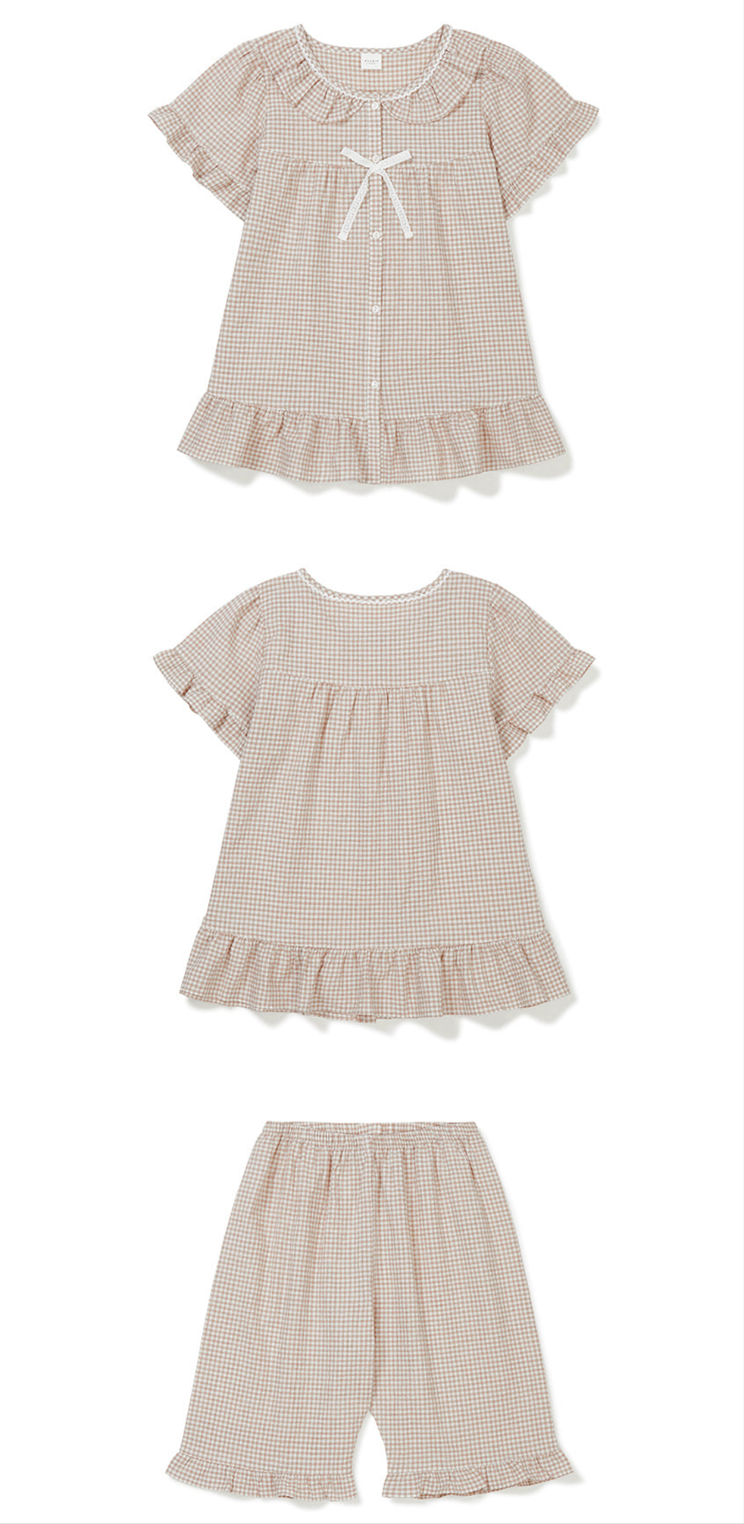 Ultimate Couple Sleepwear Set [Beige]