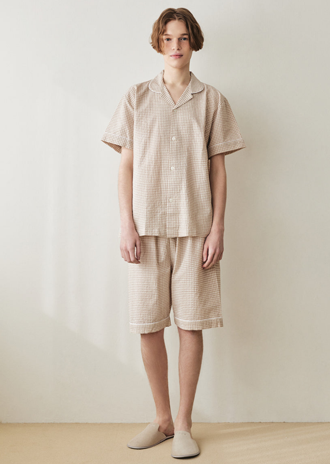 Ultimate Couple Sleepwear Set [Beige]