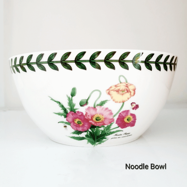 [Bone China] Floral Garden Ceramic Noodle Bowl 177mm (𝟑𝟓% 𝐎𝐅𝐅)