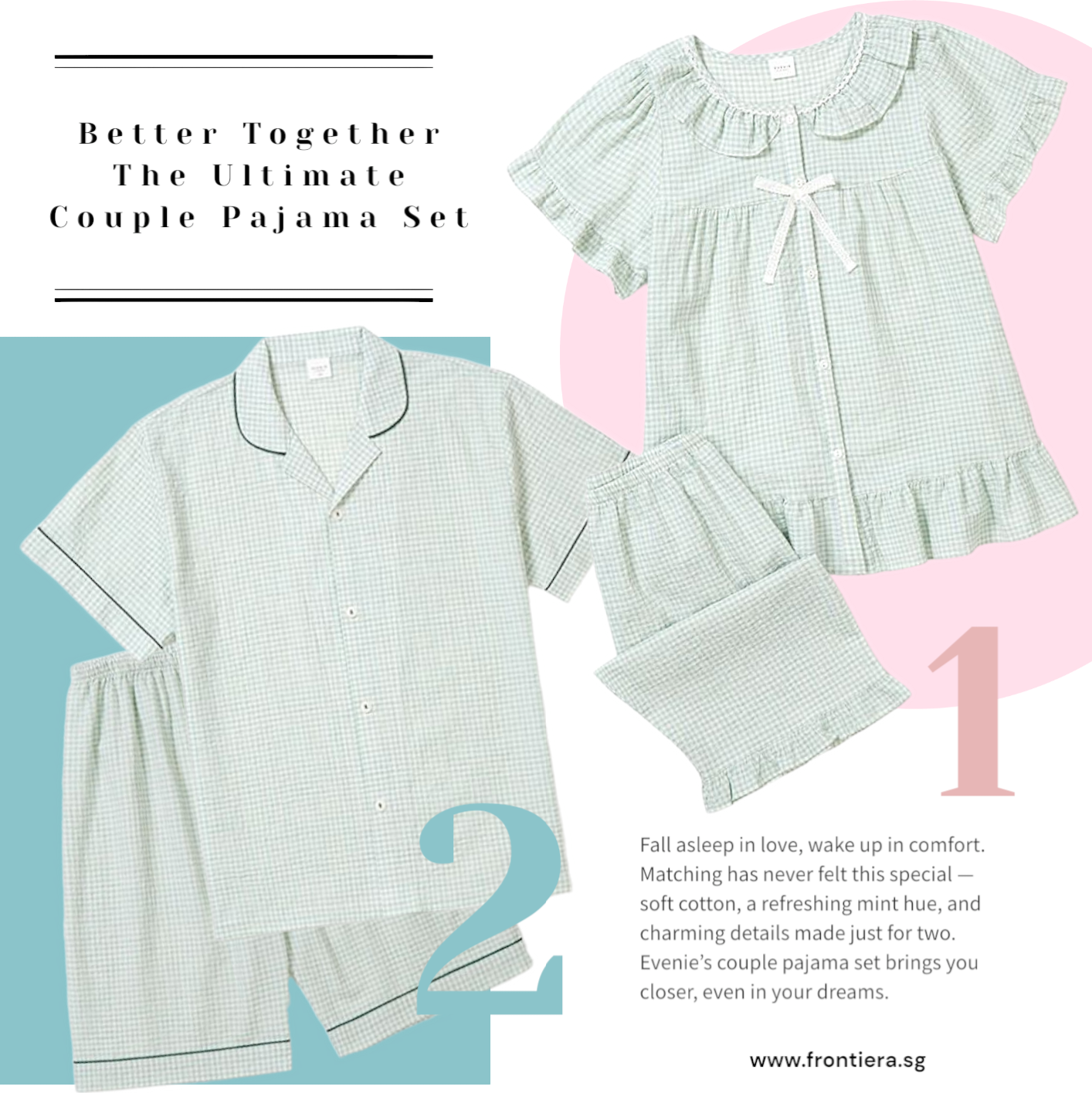 Ultimate Couple Sleepwear Set [Mint]