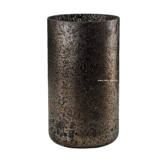 Cratere Space-black Mouth-blown Medium Vase