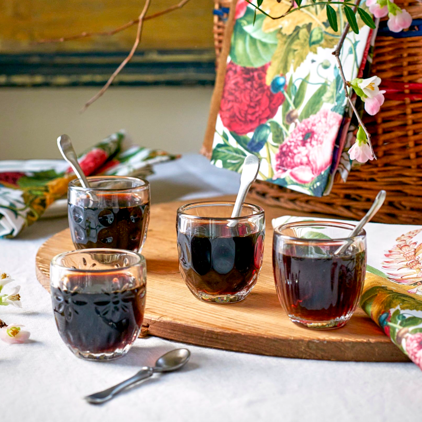 Troquet Assorted Design (Set of 4) Tumbler Glass Set