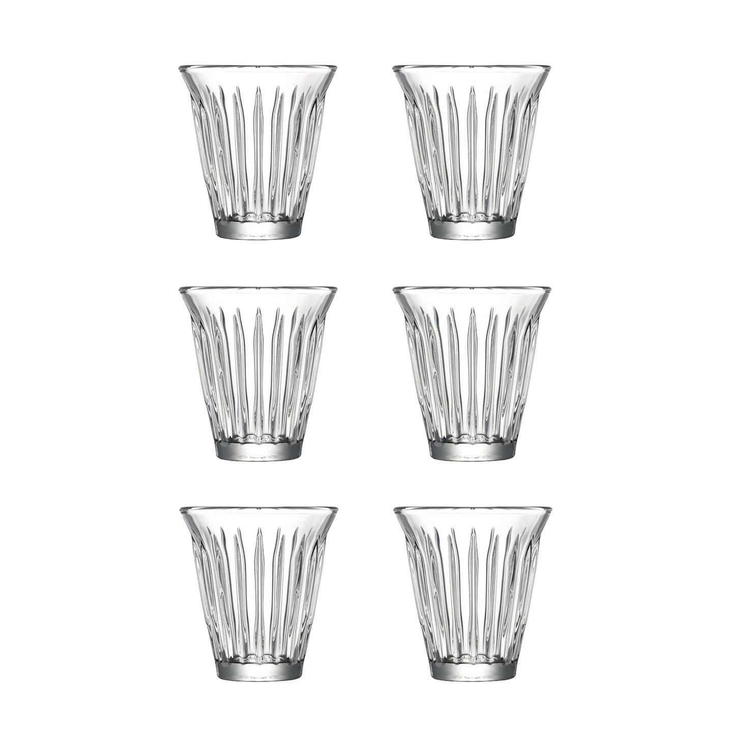 Stackable Zinc (Set of 6) Tumbler Glass Ø85xH93mm, 200ml