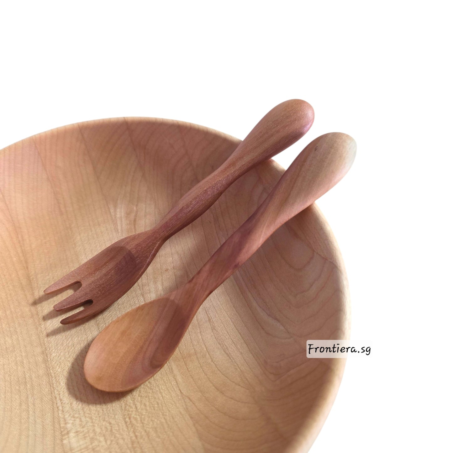 Hardwood Baby Spoon & Fork Set