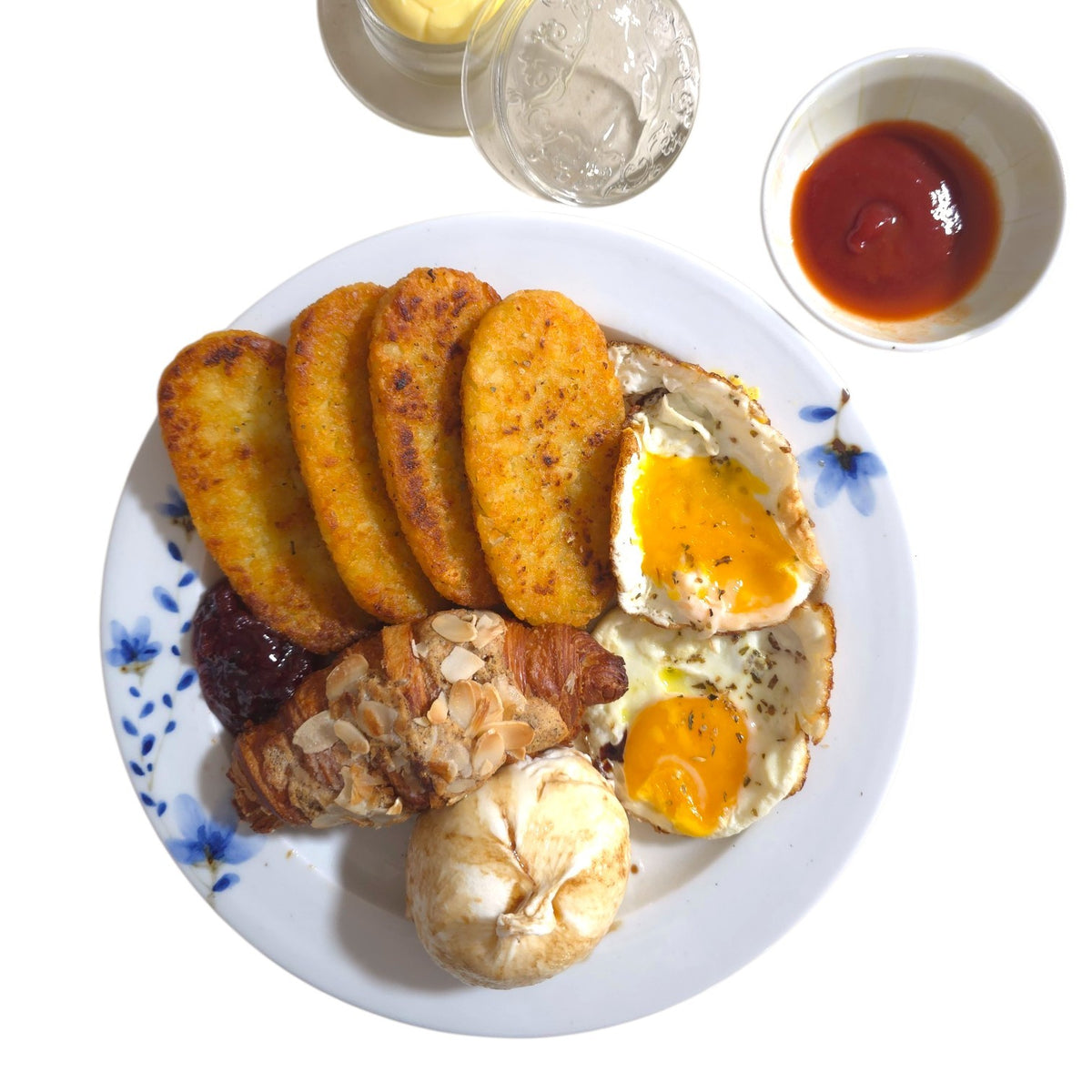 Sky Flower Round Dinner Plate 275mm (1P/4pcs Set)