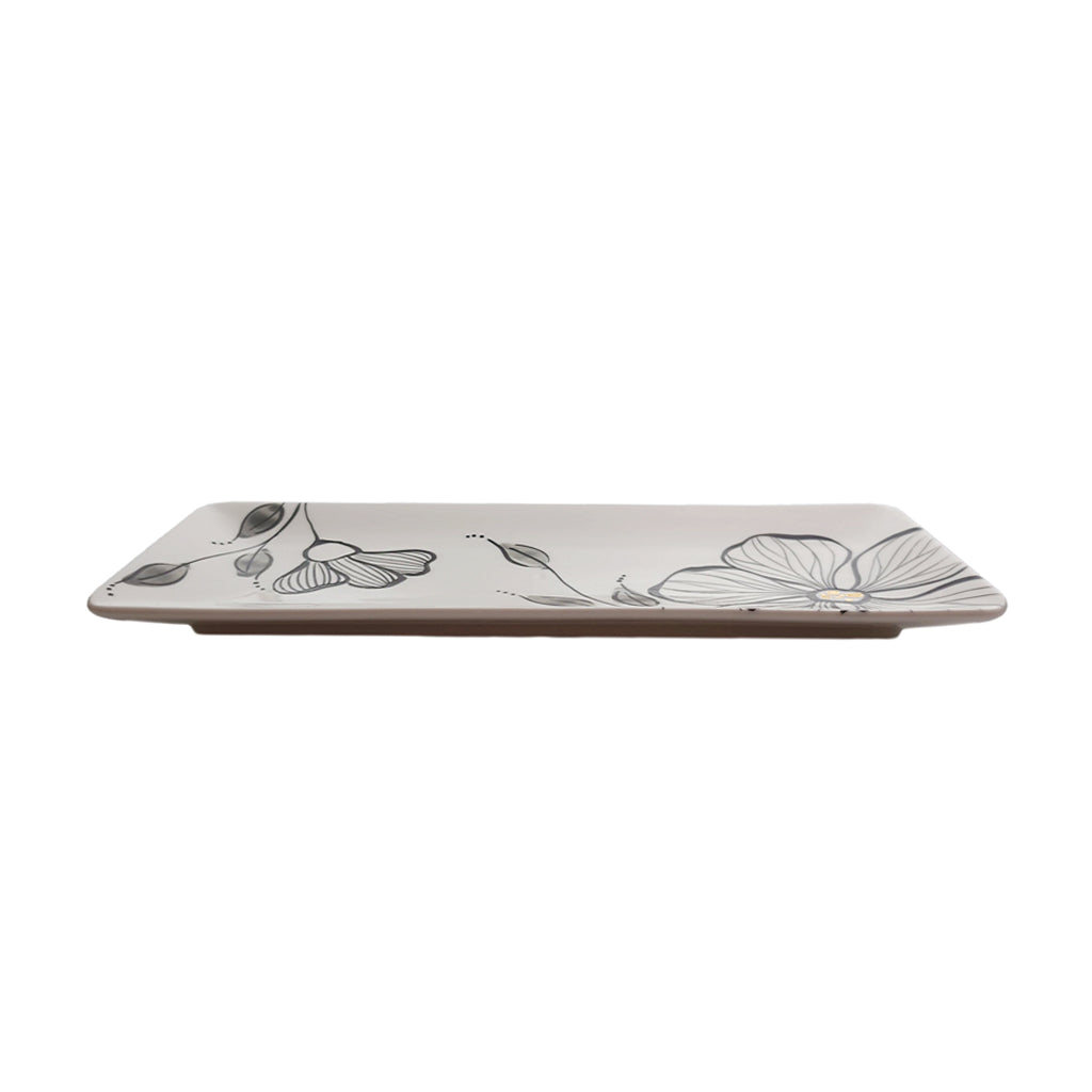 Golden Elegance Rectangular Plate 280mm