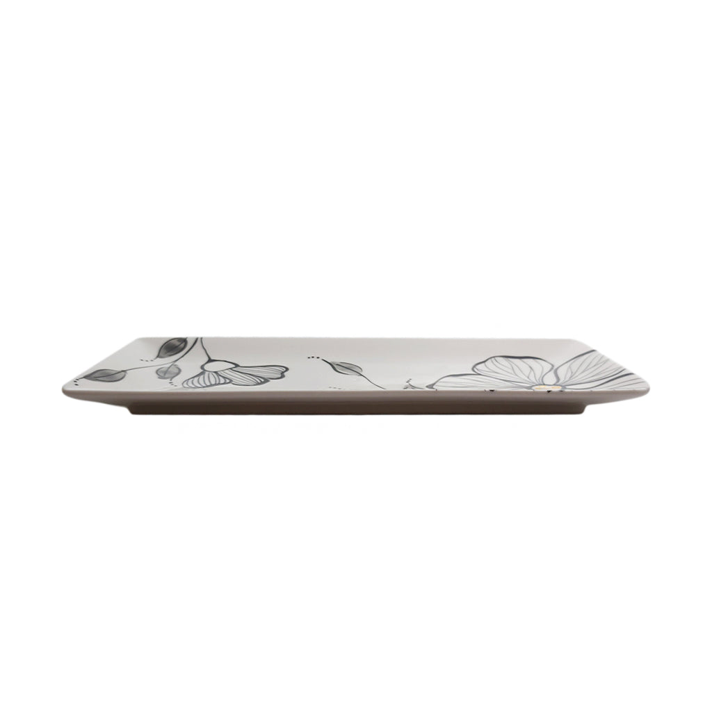 Golden Elegance Rectangular Plate 280mm