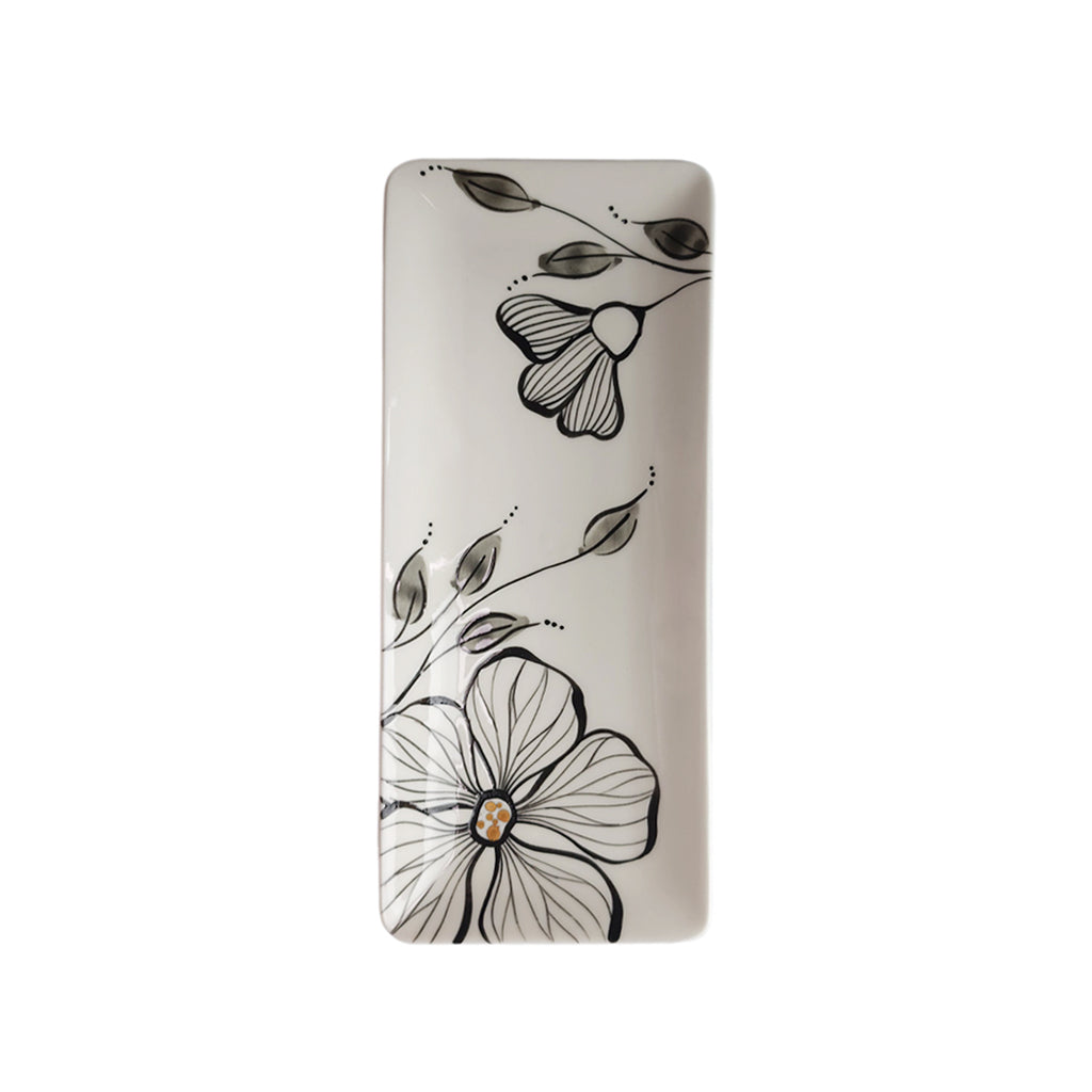 Golden Elegance Rectangular Plate 280mm