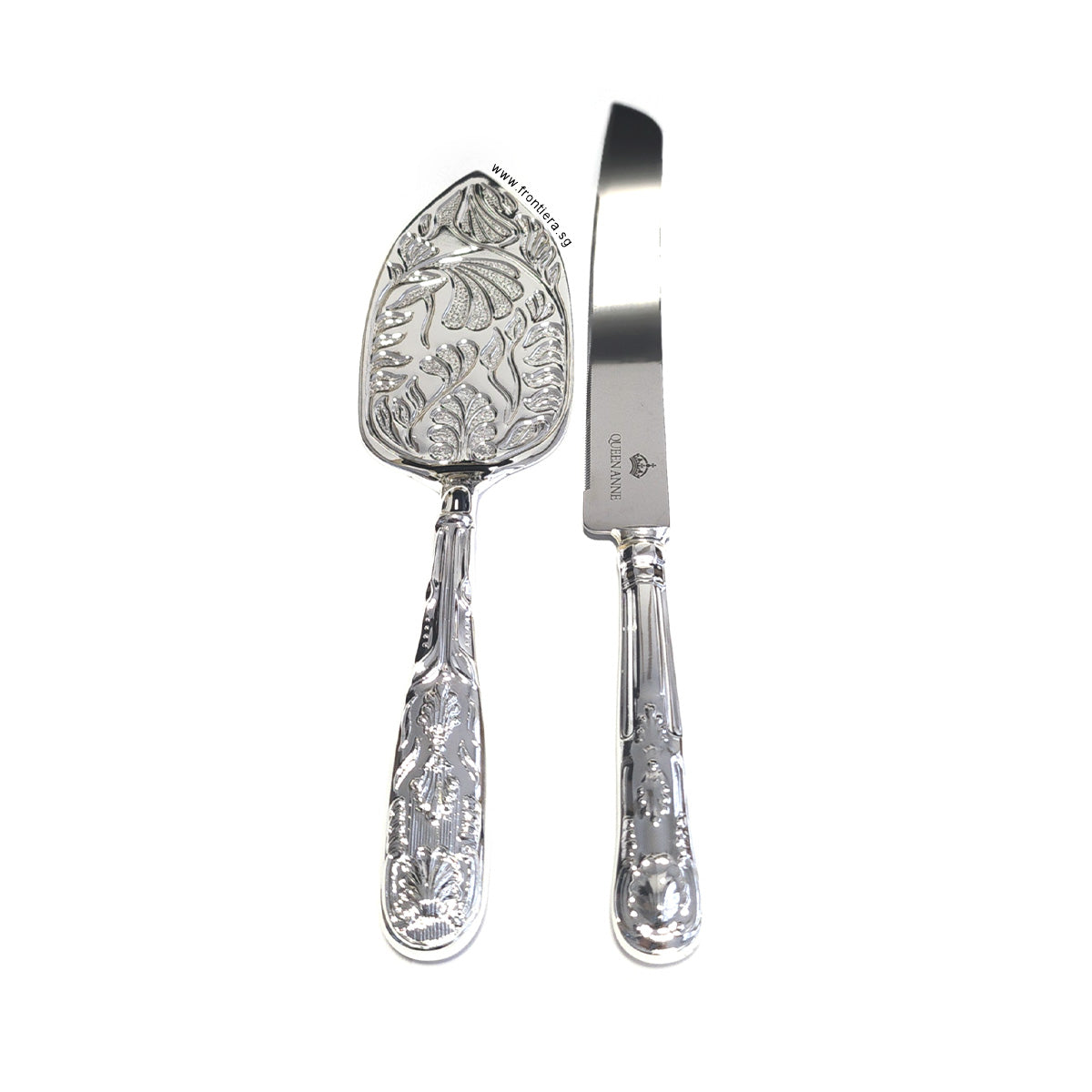 Silverplated Cake Server & Bridal Knife Set
