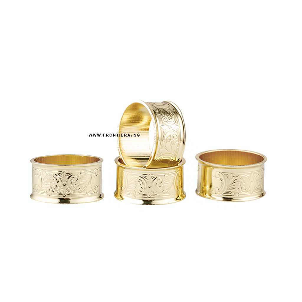 Gold discount napkin rings