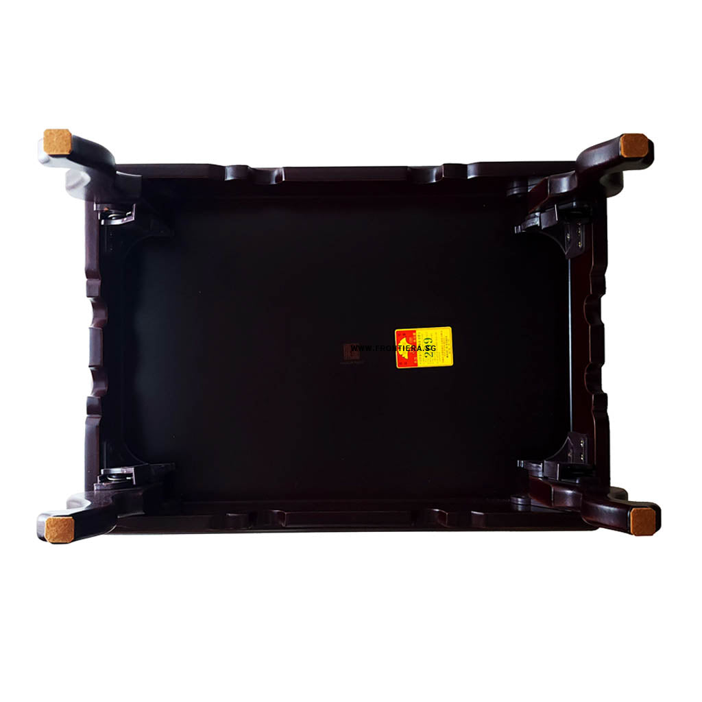 Mother-of-Pearl Inlaid Korean Lacquer Wooden Coffee Table with Foldable feet [Red] 𝟭𝟬% 𝗢𝗙𝗙