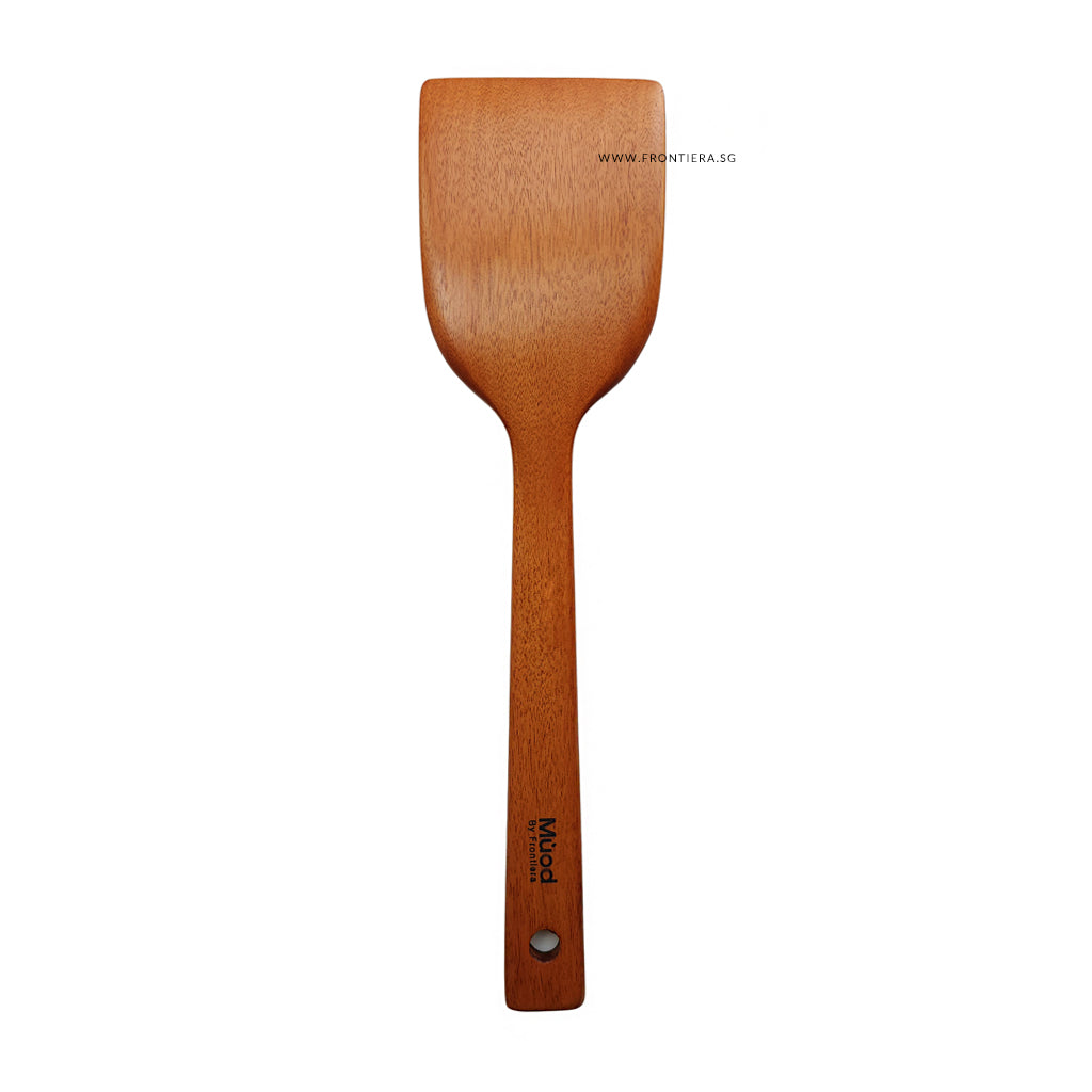 Natural Ottchil Lacquer Wooden Large Straight Spatula L 300mm