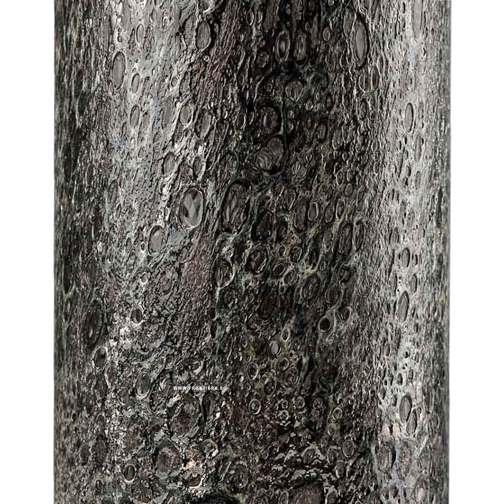 Cratere Space Brwonish black, Hand Blown High Vase(L) Ø105xH285mm