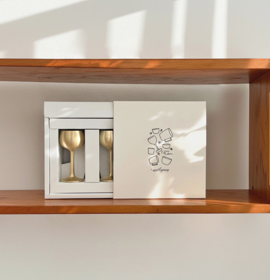 Bangjja Yugi 2Pcs Liquor Cup for Whiskey and Soju (Gift Box)