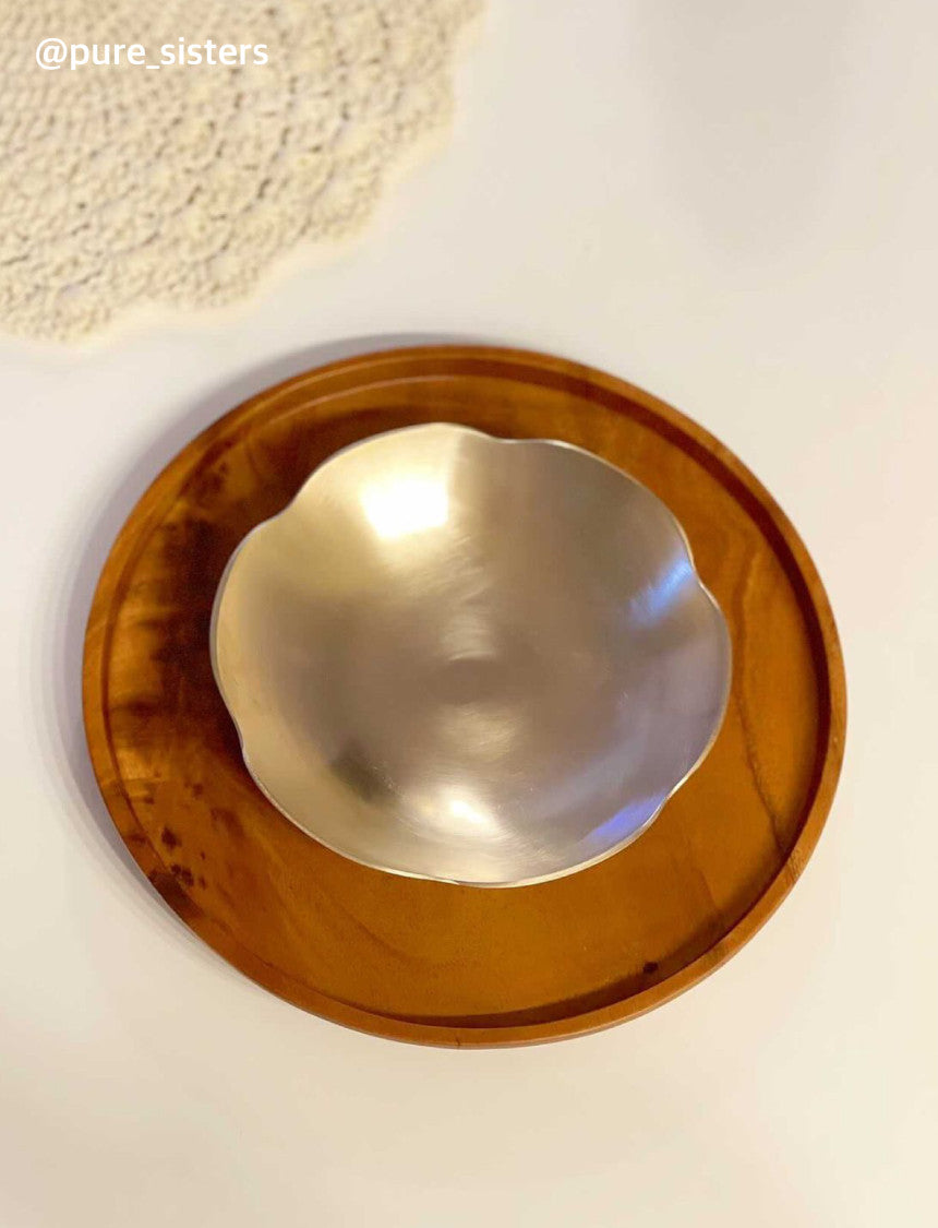 Bangjja Yugi Flower Food Bowl for Pet (Free Custom Name Engraving)